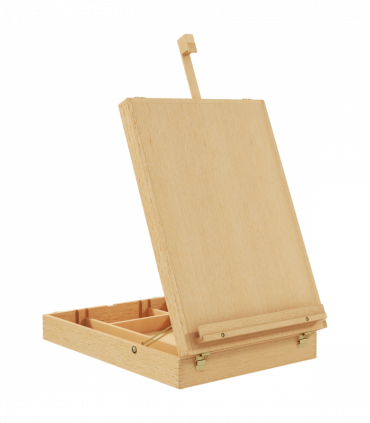 Vinsetto Wooden Table Easel Box Hold Canvas up to 61cm Adjustable Sketch Board