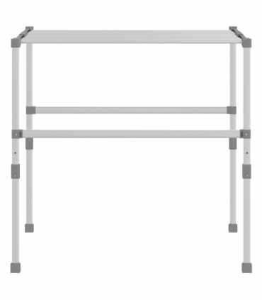 vidaXL Laundry Dryer 83x(50-55)x(40-85) cm Aluminium