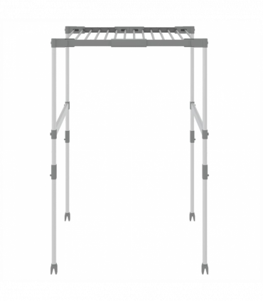 vidaXL Laundry Dryer 83x(50-55)x(40-85) cm Aluminium