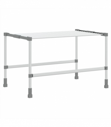 vidaXL Laundry Dryer 83x(50-55)x(40-85) cm Aluminium