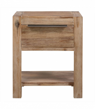 vidaXL Nightstands with Drawers 2 pcs 40x30x48 cm Solid Acacia Wood