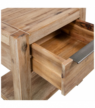 vidaXL Nightstands with Drawers 2 pcs 40x30x48 cm Solid Acacia Wood