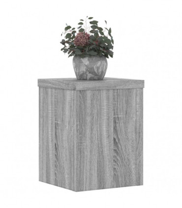 vidaXL Plant Stands 2 pcs Grey Sonoma 15x15x20 cm Engineered Wood