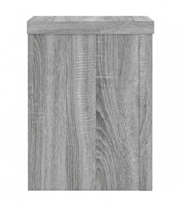 vidaXL Plant Stands 2 pcs Grey Sonoma 15x15x20 cm Engineered Wood