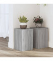 vidaXL Plant Stands 2 pcs Grey Sonoma 20x20x30 cm Engineered Wood