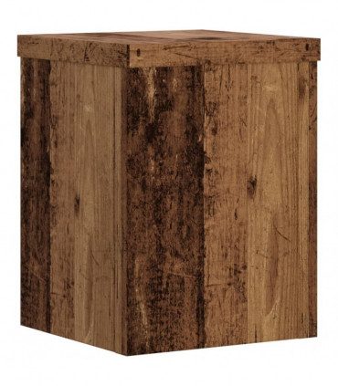 vidaXL Plant Stands 2 pcs Old Wood 15x15x20 cm Engineered Wood