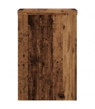 vidaXL Plant Stands 2 pcs Old Wood 20x20x30 cm Engineered Wood