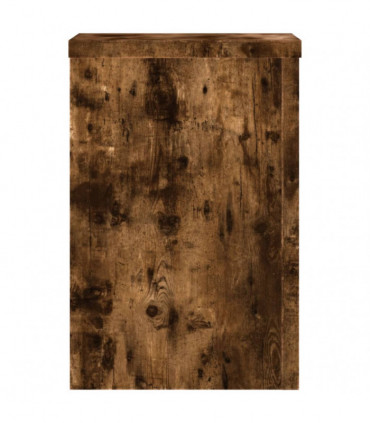 vidaXL Plant Stands 2 pcs Smoked Oak 20x20x30 cm Engineered Wood