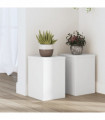 vidaXL Plant Stands 2 pcs White 20x20x30 cm Engineered Wood