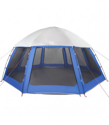 vidaXL Pool Tent with Removable Fly & Mesh Walls Azure Blue 510x510 cm