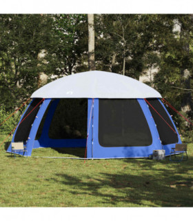vidaXL Pool Tent with Removable Fly & Mesh Walls Azure Blue 612x612 cm