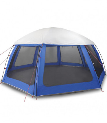 vidaXL Pool Tent with Removable Fly & Mesh Walls Azure Blue 612x612 cm