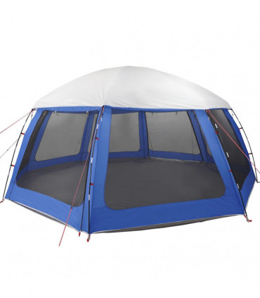 vidaXL Pool Tent with Removable Fly & Mesh Walls Azure Blue 612x612 cm