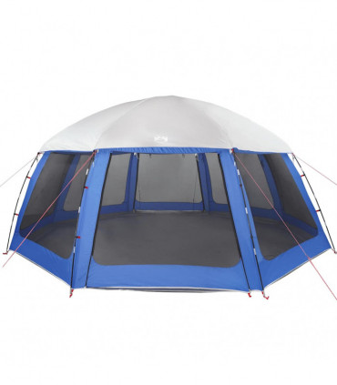 vidaXL Pool Tent with Removable Fly & Mesh Walls Azure Blue 612x612 cm