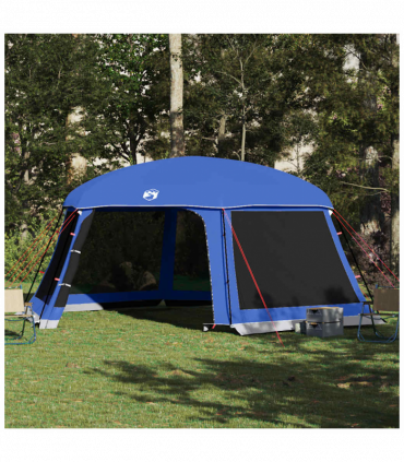 vidaXL Pool Tent with Removable Fly & Mesh Walls Azure Blue 618x532 cm