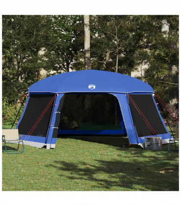 vidaXL Pool Tent with Removable Fly & Mesh Walls Azure Blue 618x532 cm