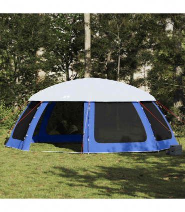 vidaXL Pool Tent with Removable Fly & Mesh Walls Azure Blue 690x690 cm