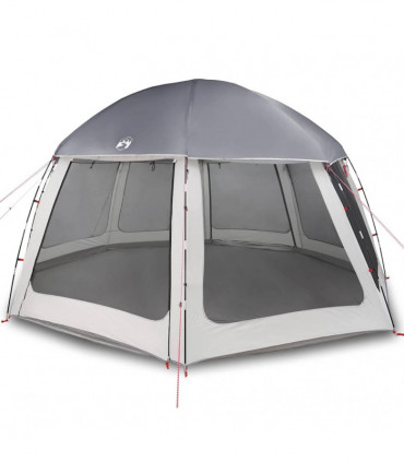 vidaXL Pool Tent with Removable Fly & Mesh Walls Grey 510x510 cm
