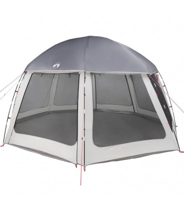 vidaXL Pool Tent with Removable Fly & Mesh Walls Grey 510x510 cm
