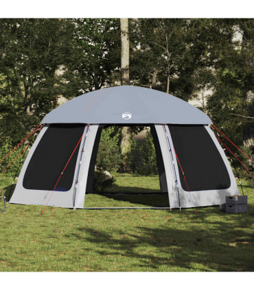 vidaXL Pool Tent with Removable Fly & Mesh Walls Grey 510x510 cm