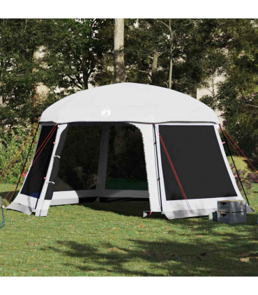 vidaXL Pool Tent with Removable Fly & Mesh Walls Grey 512x458 cm