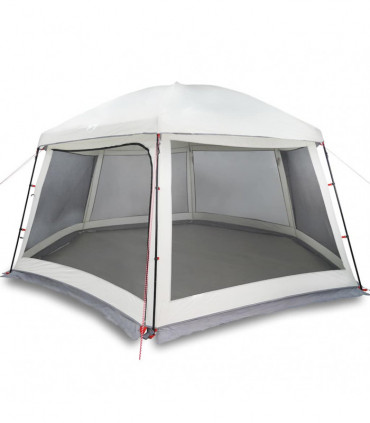 vidaXL Pool Tent with Removable Fly & Mesh Walls Grey 512x458 cm