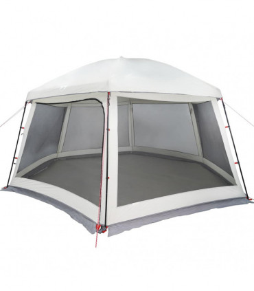vidaXL Pool Tent with Removable Fly & Mesh Walls Grey 512x458 cm