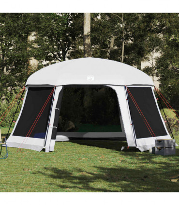 vidaXL Pool Tent with Removable Fly & Mesh Walls Grey 512x458 cm