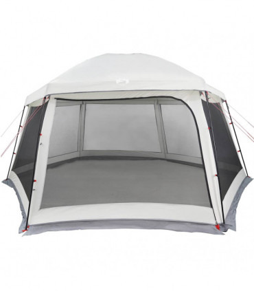 vidaXL Pool Tent with Removable Fly & Mesh Walls Grey 512x458 cm
