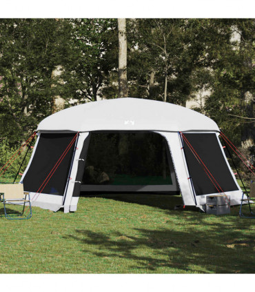 vidaXL Pool Tent with Removable Fly & Mesh Walls Grey 618x532 cm