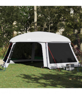 vidaXL Pool Tent with Removable Fly & Mesh Walls Grey 670x590 cm