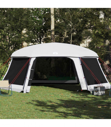 vidaXL Pool Tent with Removable Fly & Mesh Walls Grey 670x590 cm