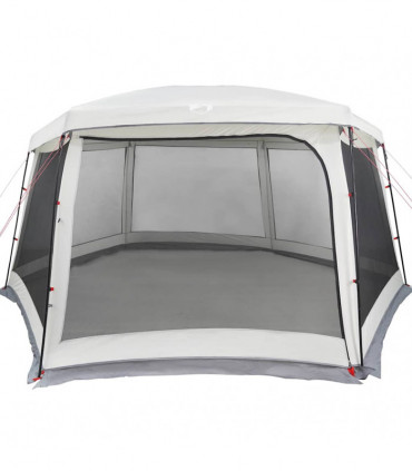 vidaXL Pool Tent with Removable Fly & Mesh Walls Grey 670x590 cm