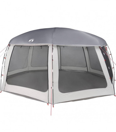 vidaXL Pool Tent with Removable Fly & Mesh Walls Grey 690x690 cm
