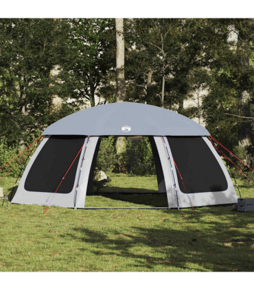 vidaXL Pool Tent with Removable Fly & Mesh Walls Grey 690x690 cm