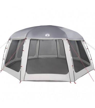 vidaXL Pool Tent with Removable Fly & Mesh Walls Grey 690x690 cm