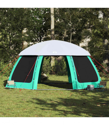 vidaXL Pool Tent with Removable Fly & Mesh Walls Sea Green 612x612 cm