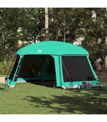 vidaXL Pool Tent with Removable Fly & Mesh Walls Sea Green 618x532 cm