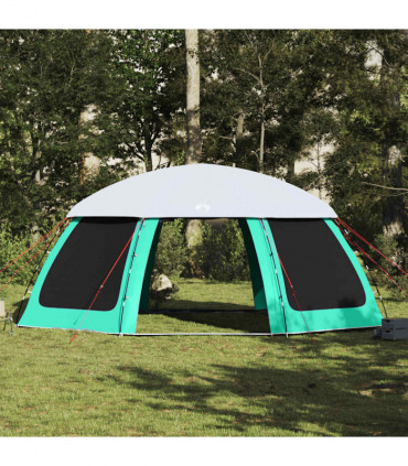 vidaXL Pool Tent with Removable Fly & Mesh Walls Sea Green 690x690 cm