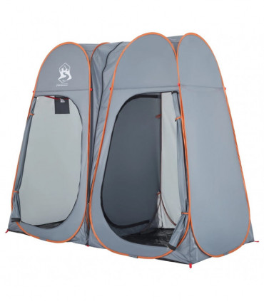 vidaXL Privacy Tent Grey and Orange Pop-up Waterproof
