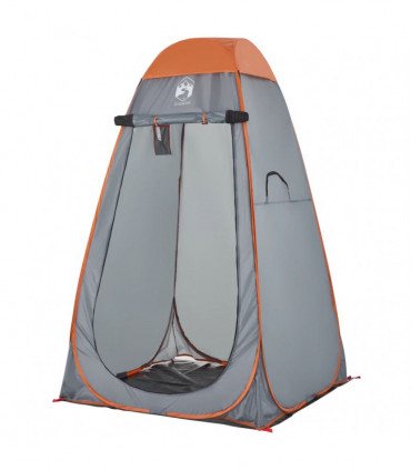 vidaXL Privacy Tent Grey and Orange Pop-up Waterproof