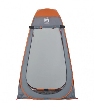 vidaXL Privacy Tent Grey and Orange Pop-up Waterproof