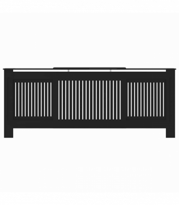 vidaXL Radiator Cover Manual 2 pcs Black (142-205) x 20.5 x 81.5 cm