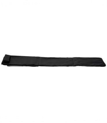 Outsunny 2 Pieces Outdoor Beach Mat Steel Reclining Chair Set w/ Pillow Black