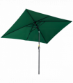 Outsunny 3x2m Patio Parasol Canopy Tilt Crank 6 Ribs Sun Shade Garden Green