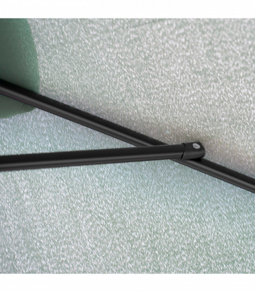 Outsunny 3x2m Patio Parasol Canopy Tilt Crank 6 Ribs Sun Shade Garden Green