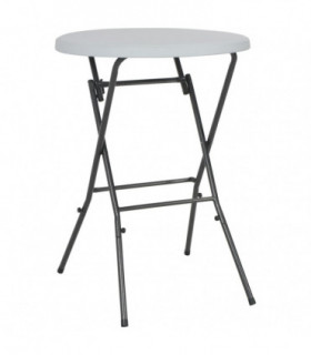 Folding Bar Table White 80x110 cm HDPE