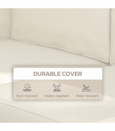 Outsunny Replacement Cushions for Outdoor Furniture Garden Seat Cushion Pad