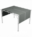 Outsunny 2Pcs Pergola Replacement Canopy, 4.9 x 1.2m, UV Protection, Dark Grey
