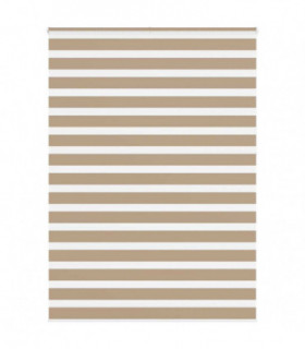 vidaXL Zebra Blind Sand Brown 155x230 cm Fabric Width 150.9 cm Polyester